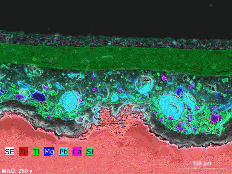 EDX Mapping von Korrosions