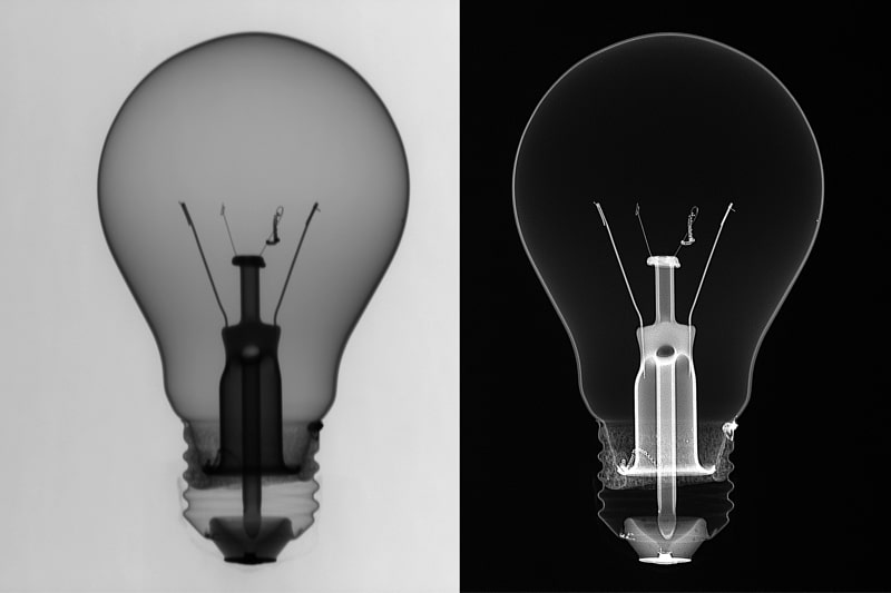 2D-Roentgeninspektion-Elektrotechnik-Gluebirne-Bildfilter