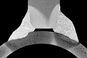 Makroskopie Makroschliff Schweissnaht geätzt Metallographie