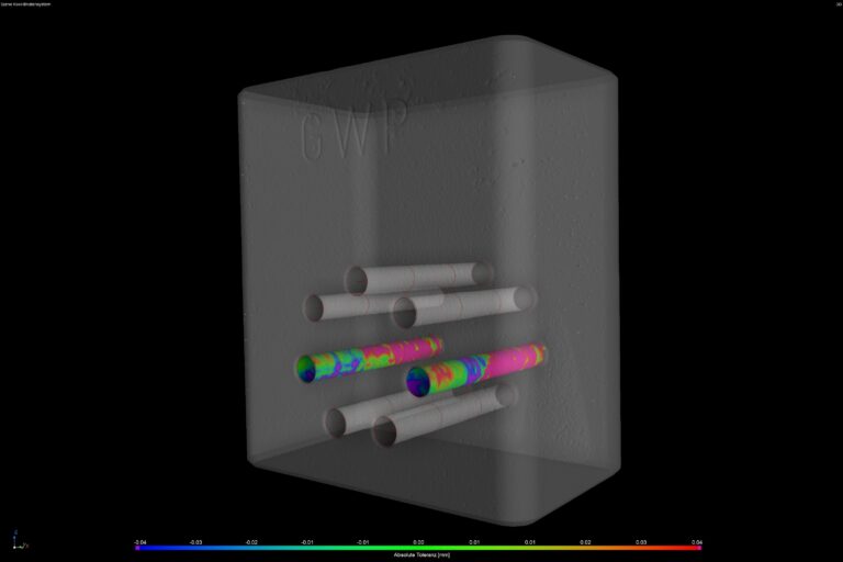 Vermessungsprobe industrielle Computertomographie Messgenauigkeit