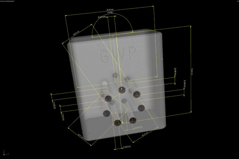 Referenzprobe für die Computertomographie