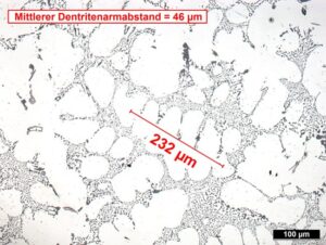 Dentritenarmabstand bestimmen