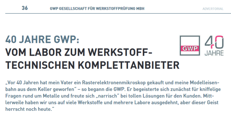 40 Jahre GWP