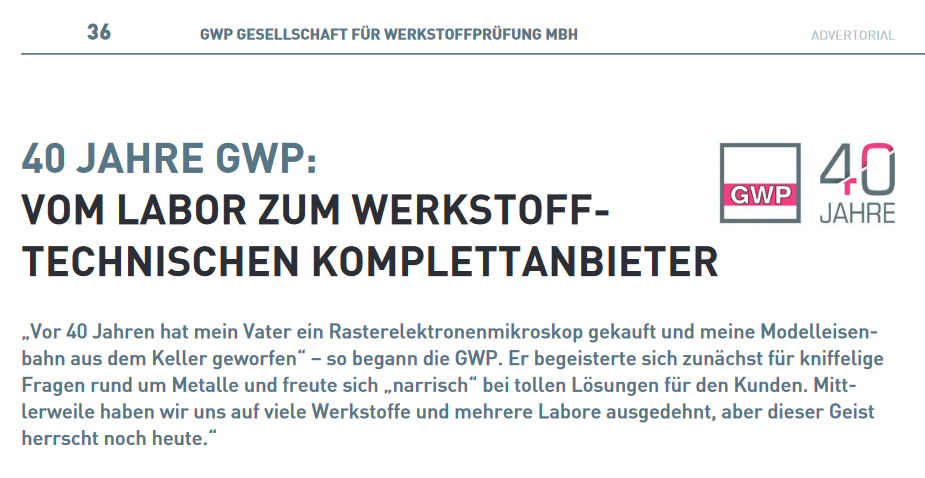 40 Jahre GWP