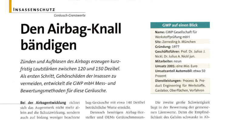 Der Airbag-Kall Presse