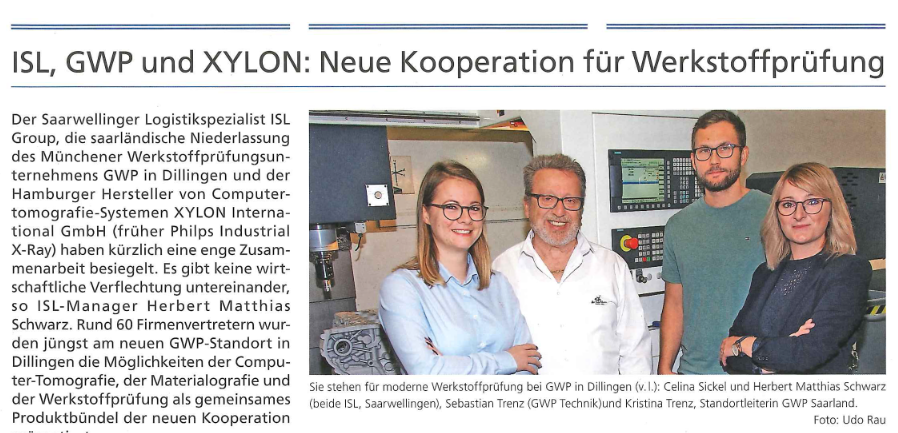 Presseartikel Kooperation xylon gwp